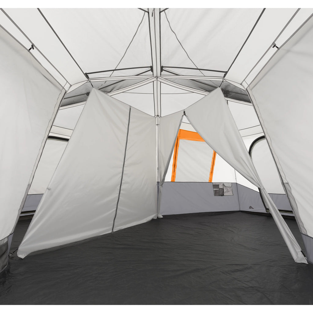 Ozark Trail 20' x 18' 12 - Person 3 - Room Instant Cabin Tent with Screen Room, 56.5 lb