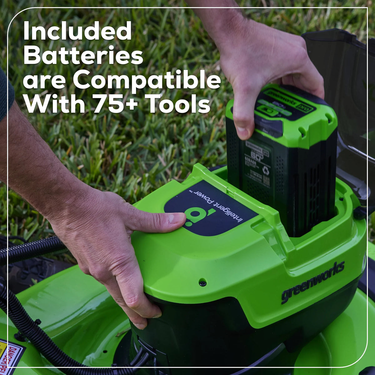 Greenworks 60V 21" Push Lawn Mower + (1) 5.0 Ah Battery & Charger 2546502