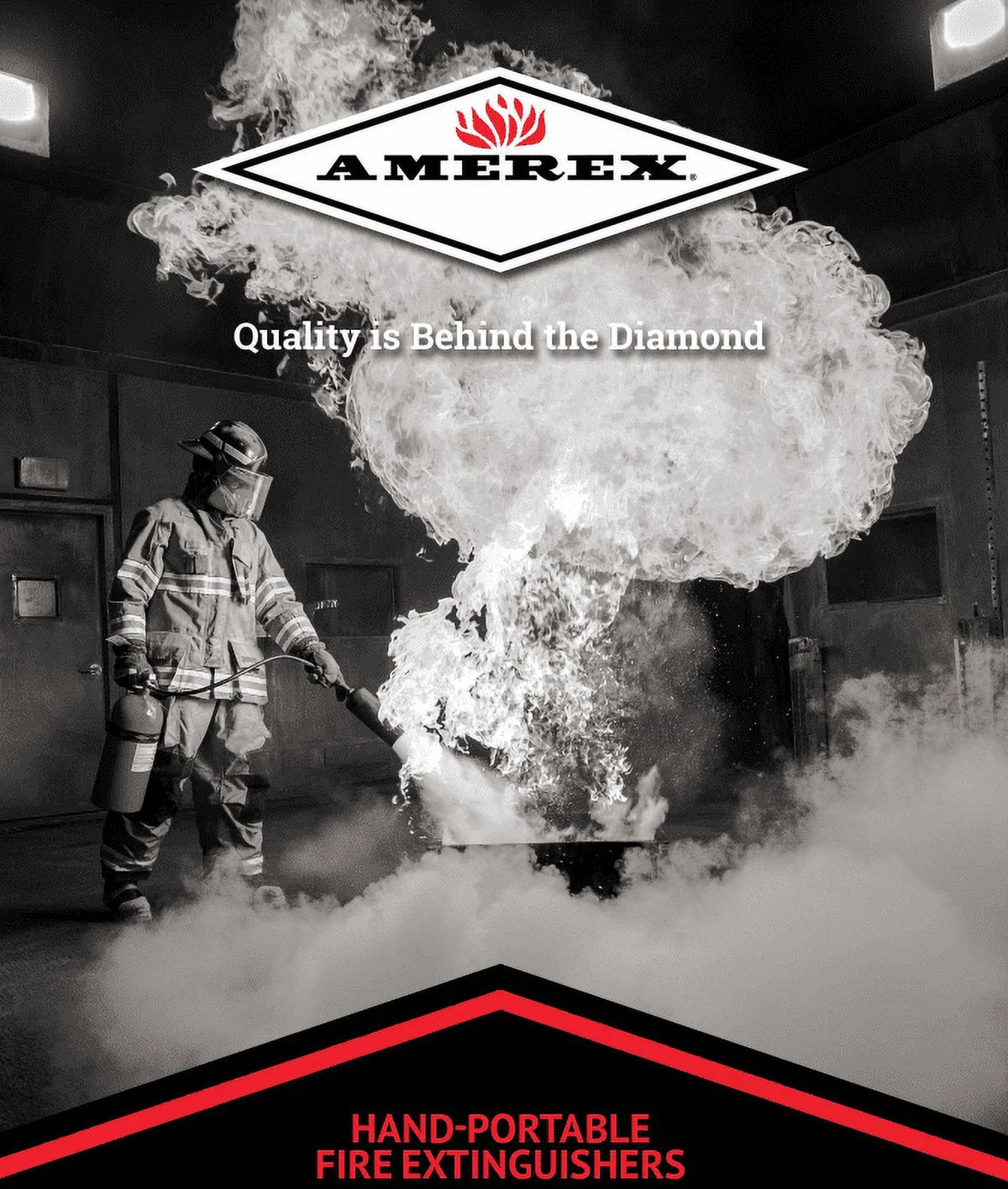 Amerex B402, 5 lb ABC Dry Chemical Fire Extinguisher with Aluminum Valve, Pack of 3