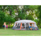 Ozark Trail 20' x 18' 12 - Person 3 - Room Instant Cabin Tent with Screen Room, 56.5 lb