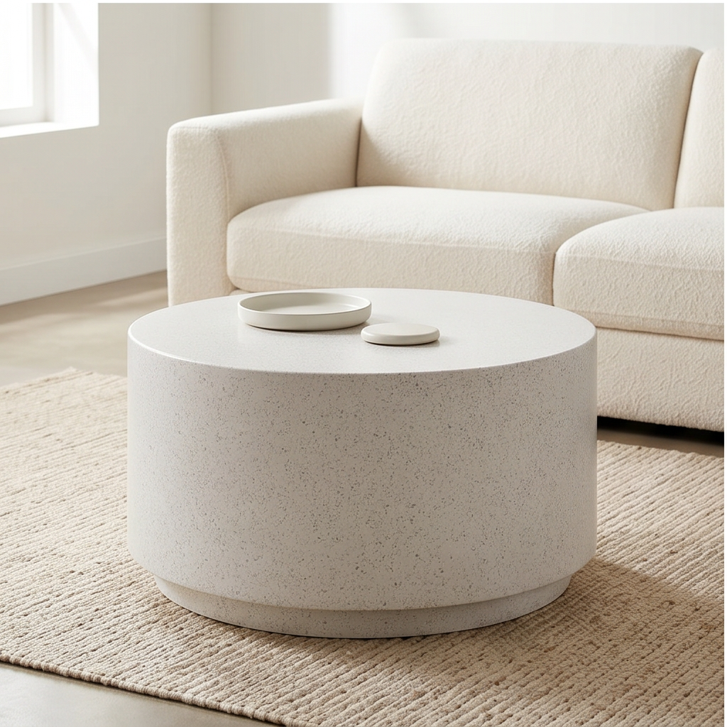 Roomviax Tegan Light Speckled Coffee Table Gray