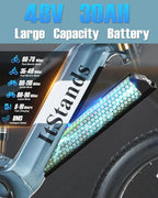 Electric Bike for Adults 26'', 1000W E - Mountain Bike 48V 30/20ah UL2849 Removable Battery, Fat Tire Ebike up to