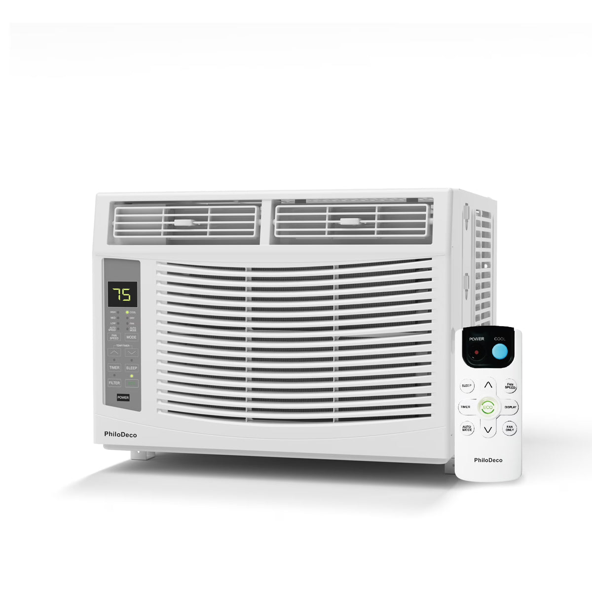 Window Air Conditioner 6000 BTU Cool to 250 Sq Ft Intelligent, LED, Remote Control, Easy to Clean Filter Screen, Can