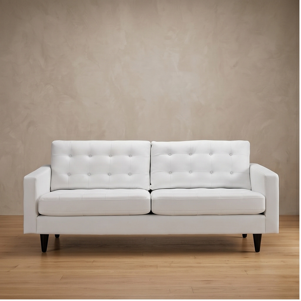 Roomviax Era Leather Sofa White