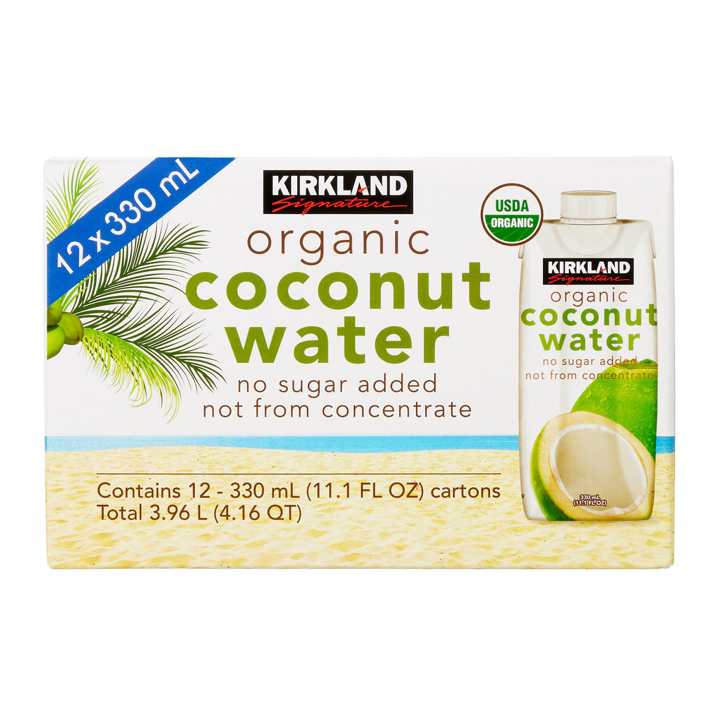 Kirkland Signature, Organic Coconut Water, 11.1 Fl Oz, 12 - Count