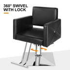 Salon Chair for Hair Stylist with Heavy Duty Hydraulic Pump