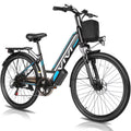 Vivi Electric Bike 26" City Commuter Electric Bike 48V 500W Step - Through Electric Bike 19.8MPH Electric Cruiser