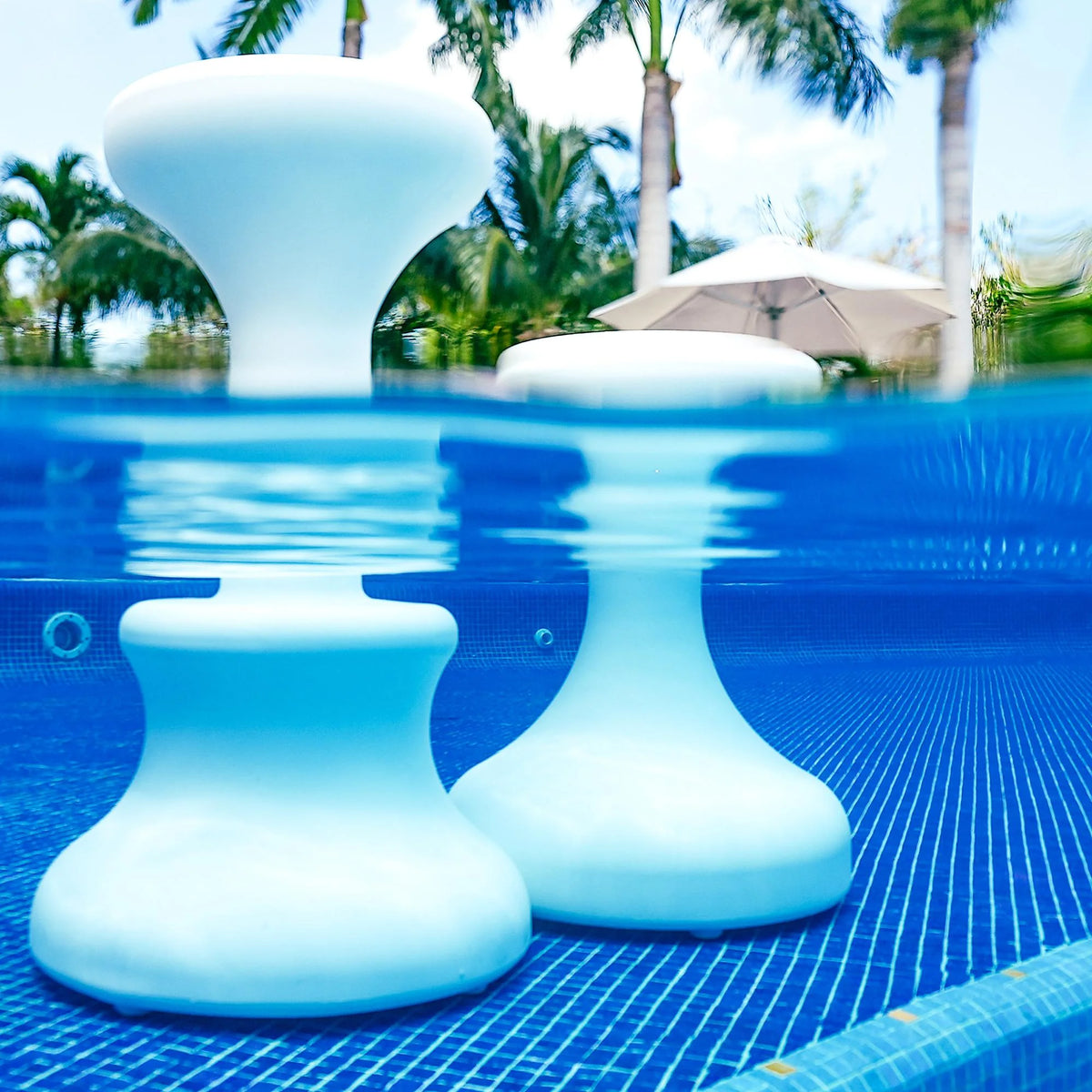 Dunn - Rite Products Made in USA Submersible Swim up Pool Stools for Underwater Use, Bar Stool for Inside Pool and