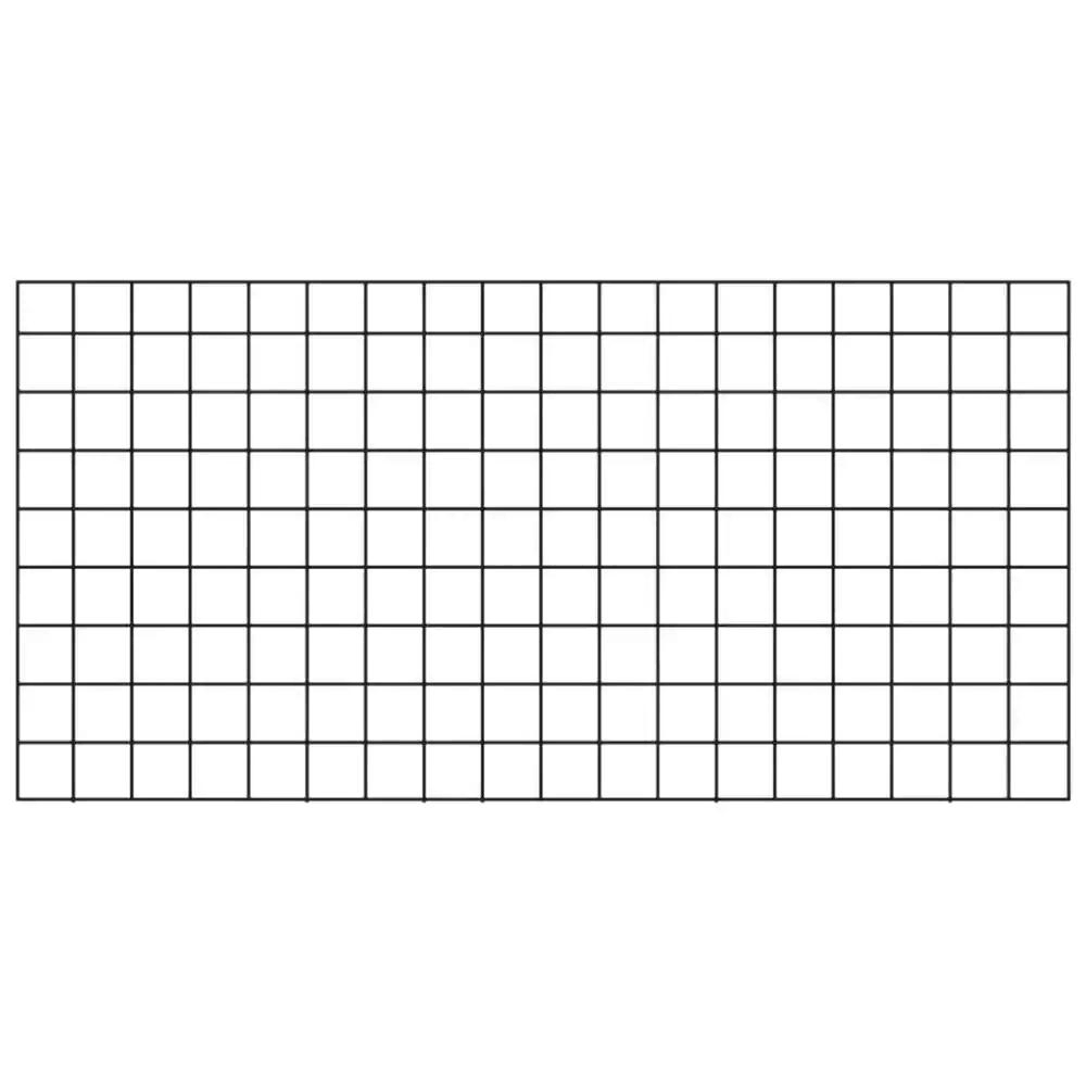 Wild Hog 36 in. x 72 in. Black Metal Railing Panel