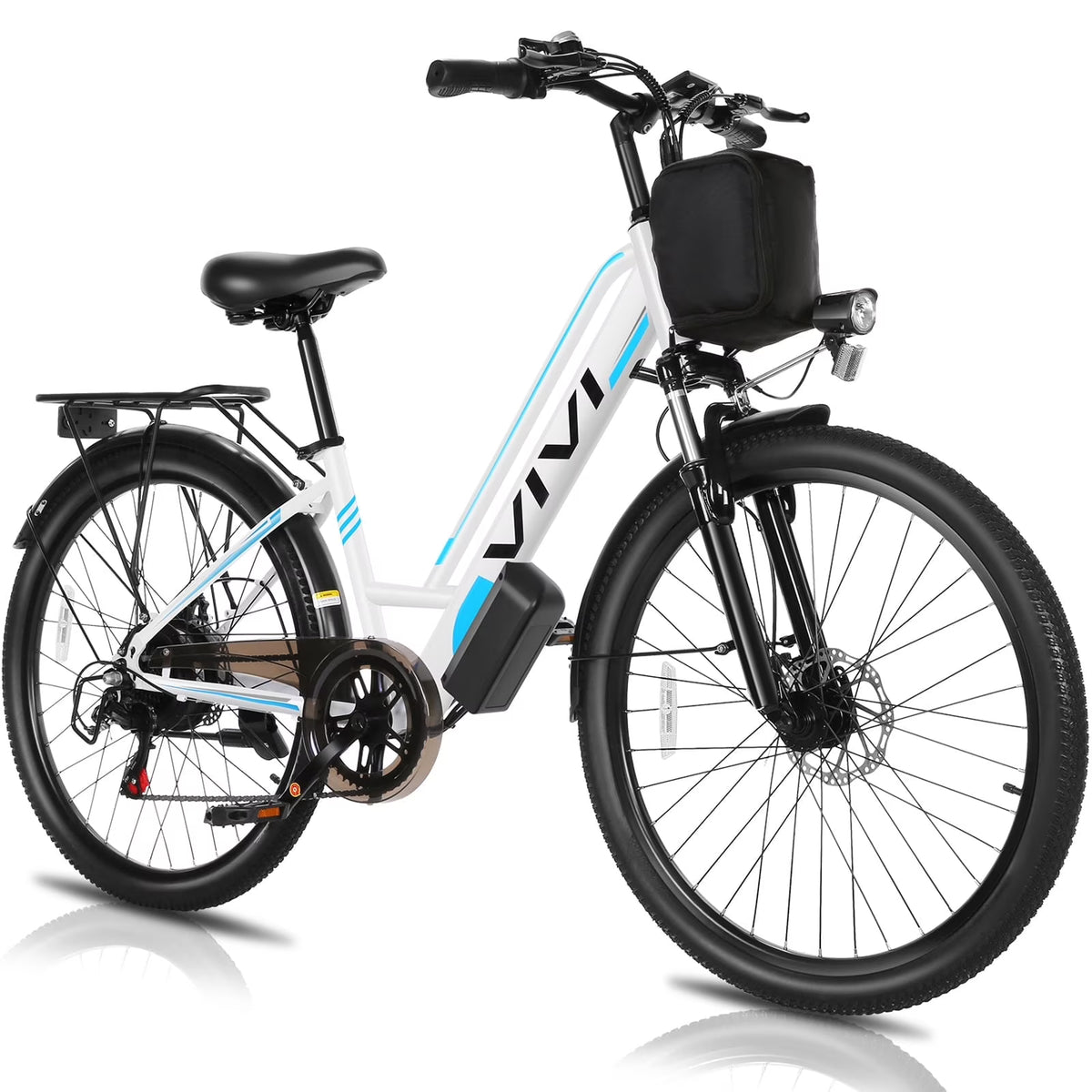 Vivi Electric Bike 26" City Commuter Electric Bike 48V 500W Step - Through Electric Bike 19.8MPH Electric Cruiser