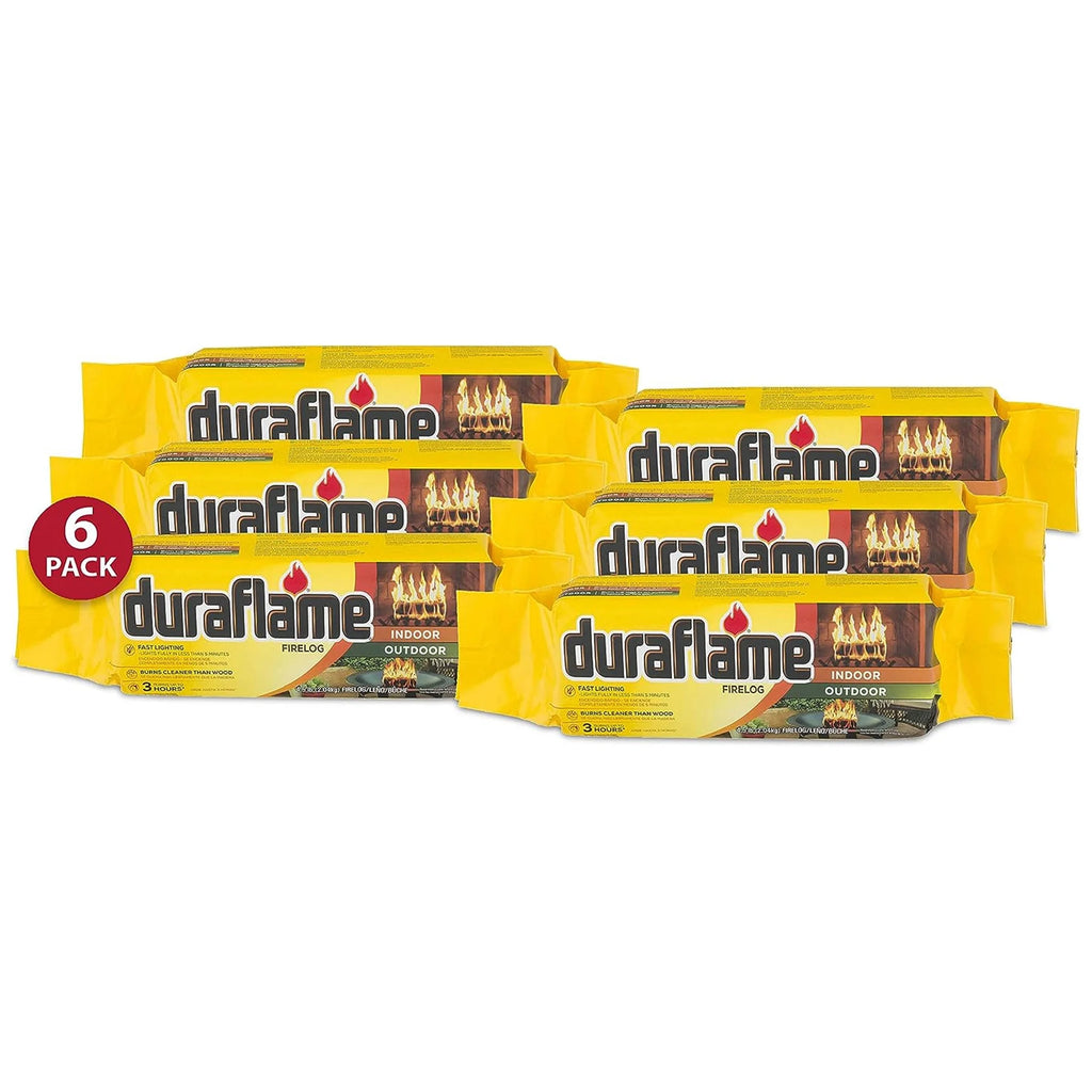 Duraflame 4.5 Pound 3 Hour Long Burn Time Quick Light Fire Log (12 Pack)