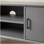 Roomviax Sorrento 2 Door 1 Shelf Media Stand Distressed Gray