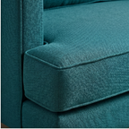 Roomviax Aisley Upholstered Fabric Sofa Teal