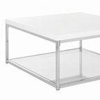 Roomviax Mark Chrome High Gloss Coffee Table White/Chrome