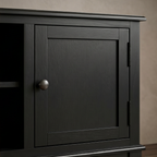 Roomviax Ozbourne 2 Door 1 Shelf Media Stand Black