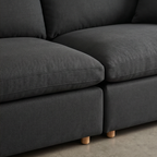 Roomviax Carmen 4 Piece Modular Sectional Sofa Black