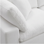 Roomviax Carmen 4 Piece Modular Sectional Sofa Pure White