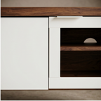 Roomviax Sade 2 Shelf Media Stand Walnut/White